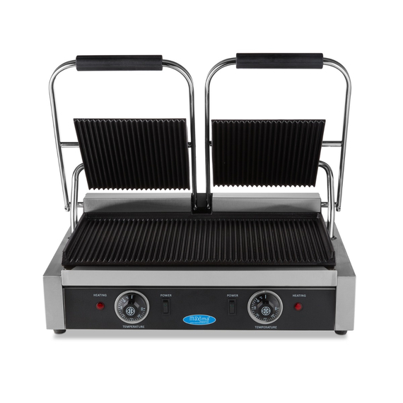 Maxima Gastro Kontaktgrill - Gerillt - Doppelgrillplatte - 2 x 22 cm 1 Maxima Gastro Kontaktgrill - Gerillt - Doppelgrillplatte - 2 x 22 cm
