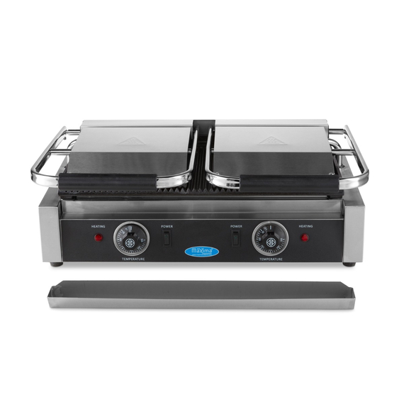 Maxima Gastro Kontaktgrill - Gerillt - Doppelgrillplatte - 2 x 22 cm 4 Maxima Gastro Kontaktgrill - Gerillt - Doppelgrillplatte - 2 x 22 cm
