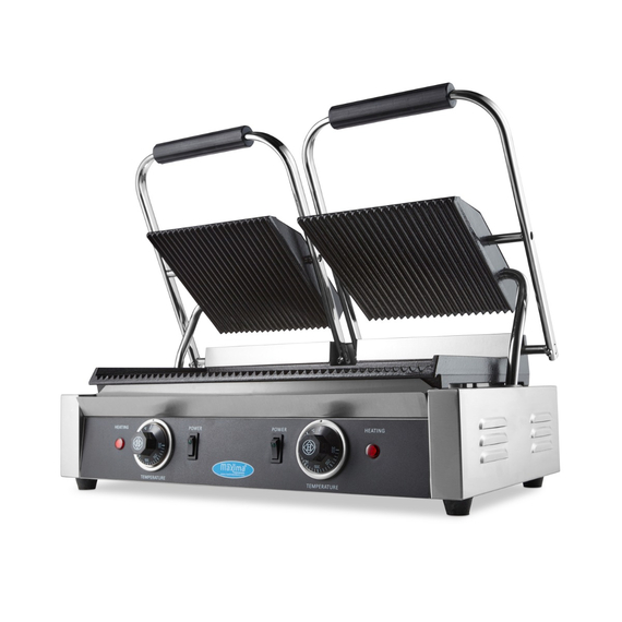 Maxima Gastro Kontaktgrill - Gerillt - Doppelgrillplatte - 2 x 22 cm 5 Maxima Gastro Kontaktgrill - Gerillt - Doppelgrillplatte - 2 x 22 cm