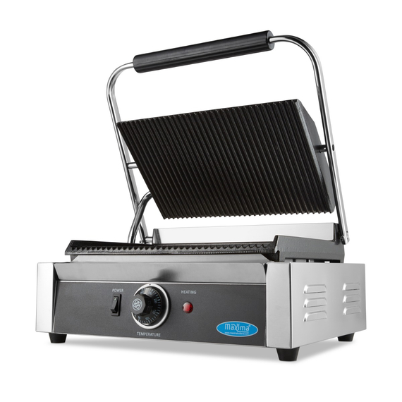 Maxima Gastro Kontaktgrill - Gerillt - Einzelgrillplatte - 33,5 cm Maxima Gastro Kontaktgrill - Gerillt - Einzelgrillplatte - 33,5 cm