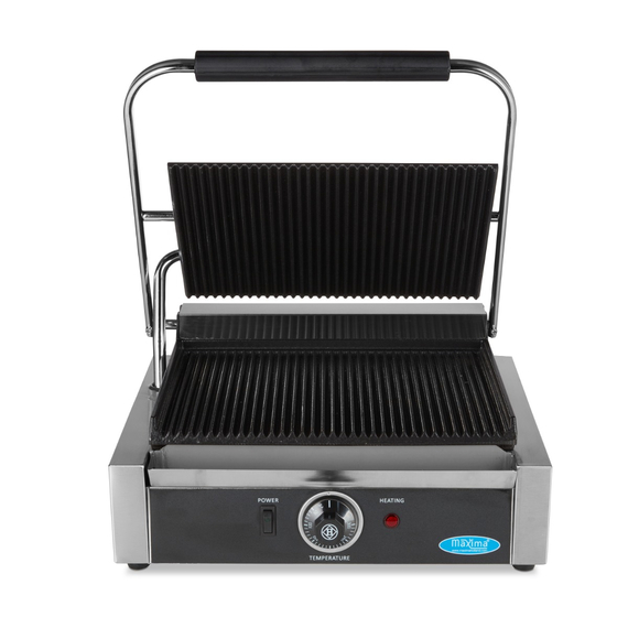 Maxima Gastro Kontaktgrill - Gerillt - Einzelgrillplatte - 33,5 cm 1 Maxima Gastro Kontaktgrill - Gerillt - Einzelgrillplatte - 33,5 cm