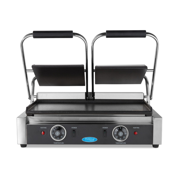Maxima Gastro Kontaktgrill - Glatte - Doppelgrillplatte - 2 x 22 cm 1 Maxima Gastro Kontaktgrill - Glatte - Doppelgrillplatte - 2 x 22 cm