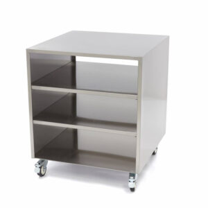 Maxima Gastro Maschinentisch - 60 x 60 cm - 120 kg Ladungskapazität - auf Rädern