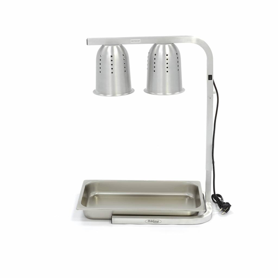 Maxima Gastro Wärmelampe - 2 Lampen - inkl. Lampen und 1 x 1/1 GN -Behälter 2 Maxima Gastro Wärmelampe - 2 Lampen - inkl. Lampen und 1 x 1/1 GN -Behälter
