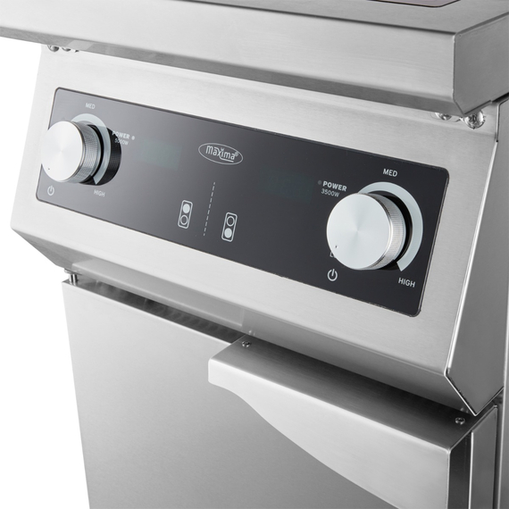 Maxima Gastro Induktionskocher 700 – 2 Brenner – 8500W – mit Untergestell 4 Maxima Gastro Induktionskocher 700 – 2 Brenner – 8500W – mit Untergestell