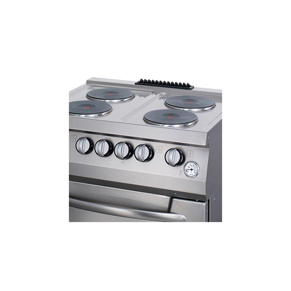Maxima Gastro Heavy Duty Herd - 4 Brenner - Doppeleinheit - 70 cm Tief - mit Ofen - Elektrisch 3 Maxima Gastro Heavy Duty Herd - 4 Brenner - Doppeleinheit - 70 cm Tief - mit Ofen - Elektrisch