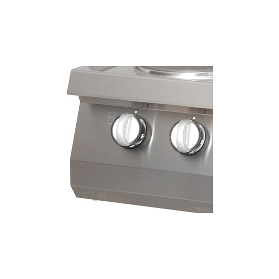Maxima Gastro Heavy Duty Kochfeld - 2 Brenner - Einzeleinheit - 70 cm Tief - Elektrisch 4 Maxima Gastro Heavy Duty Kochfeld - 2 Brenner - Einzeleinheit - 70 cm Tief - Elektrisch