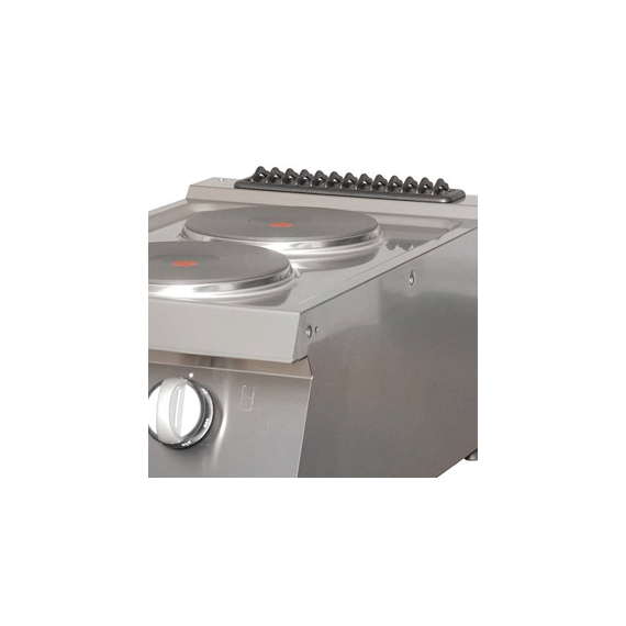 Maxima Gastro Heavy Duty Kochfeld - 2 Brenner - Einzeleinheit - 70 cm Tief - Elektrisch 3 Maxima Gastro Heavy Duty Kochfeld - 2 Brenner - Einzeleinheit - 70 cm Tief - Elektrisch