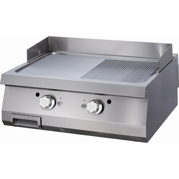 Maxima Gastro Heavy Duty Grillplatte - Halb Gerillt - Doppeleinheit - 70 cm Tief - Gas Maxima Gastro Heavy Duty Grillplatte - Halb Gerillt - Doppeleinheit - 70 cm Tief - Gas