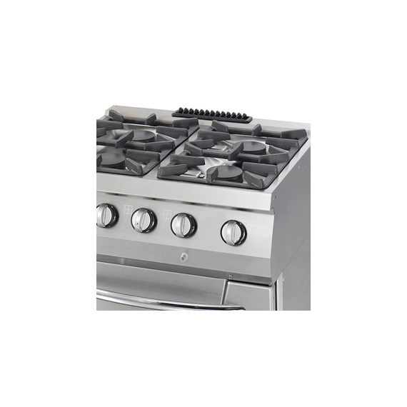 Maxima Gastro Heavy Duty Herd - 4 Brenner - Doppeleinheit - 70 cm Tief - 37 kW - Gas inkl. Ofen 4 Maxima Gastro Heavy Duty Herd - 4 Brenner - Doppeleinheit - 70 cm Tief - 37 kW - Gas inkl. Ofen