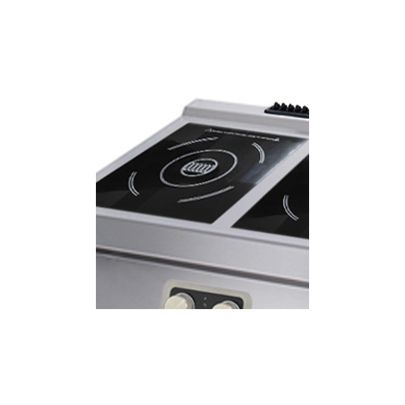 Maxima Gastro Heavy Duty Kochfeld - 2 Brenner - Induktion - Doppeleinheit - 70 cm Tief - Elektrisch 3 Maxima Gastro Heavy Duty Kochfeld - 2 Brenner - Induktion - Doppeleinheit - 70 cm Tief - Elektrisch