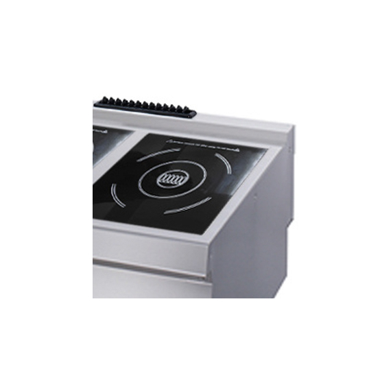 Maxima Gastro Heavy Duty Kochfeld - 2 Brenner - Induktion - Doppeleinheit - 70 cm Tief - Elektrisch 2 Maxima Gastro Heavy Duty Kochfeld - 2 Brenner - Induktion - Doppeleinheit - 70 cm Tief - Elektrisch