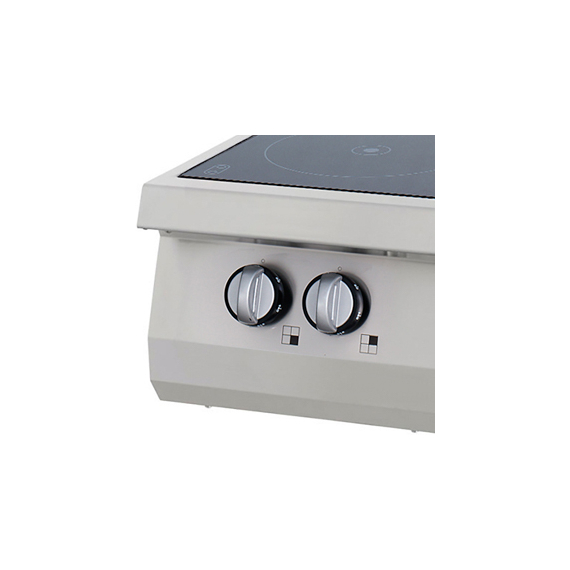 Maxima Gastro Heavy Duty Kochfeld - 2 Brenner - Infrarot - Doppeleinheit - 70 cm Tief - Elektrisch 2 Maxima Gastro Heavy Duty Kochfeld - 2 Brenner - Infrarot - Doppeleinheit - 70 cm Tief - Elektrisch