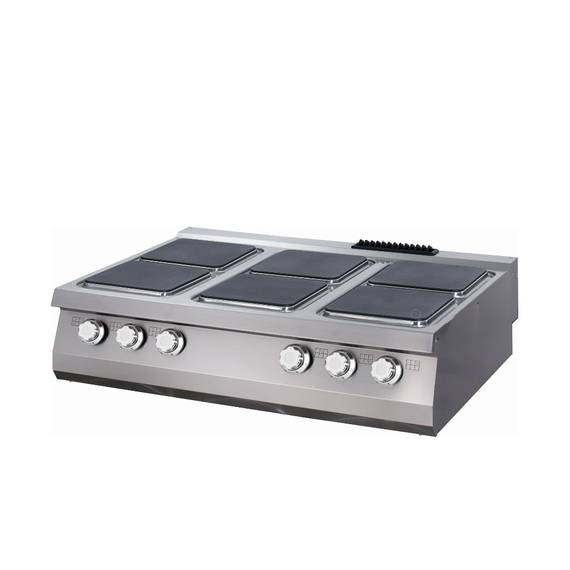 Maxima Gastro Premium Kochfeld - 6 Brenner - Dreifache Einheit - 90 cm Tief - Elektrisch Maxima Gastro Premium Kochfeld - 6 Brenner - Dreifache Einheit - 90 cm Tief - Elektrisch