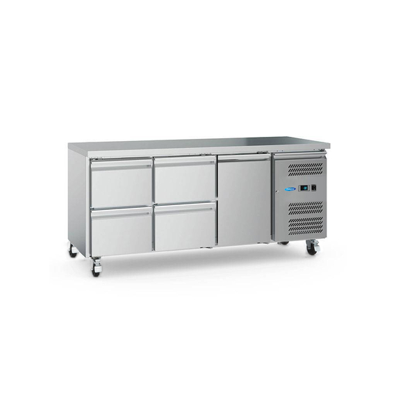 Maxima Gastro Kühltisch - 180 cm - 3 Türen 6 Maxima Gastro Kühltisch - 180 cm - 3 Türen