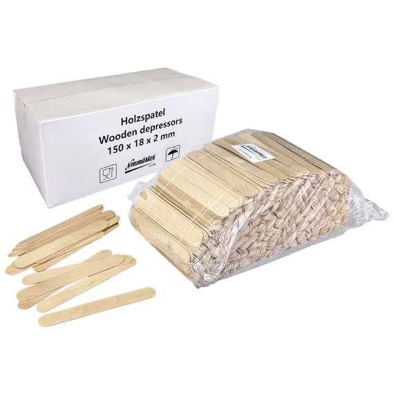 Neumärker Holzstiele für Waffel am Stiel 150 x 18 x 2 mm 1000 Stück Neumärker Holzstiele für Waffel am Stiel 150 x 18 x 2 mm 1000 Stück