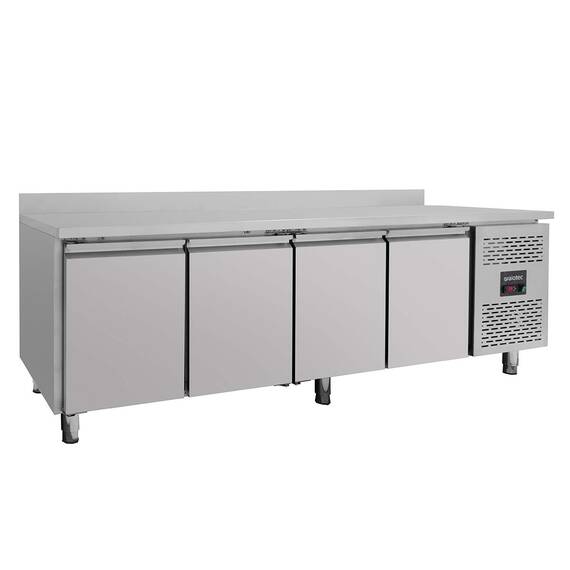 Vaiotec Kühltisch / 4-türig inkl. Aufkantung - Monoblock, 2230 x 700 mm 1 Vaiotec Kühltisch / 4-türig inkl. Aufkantung - Monoblock, 2230 x 700 mm