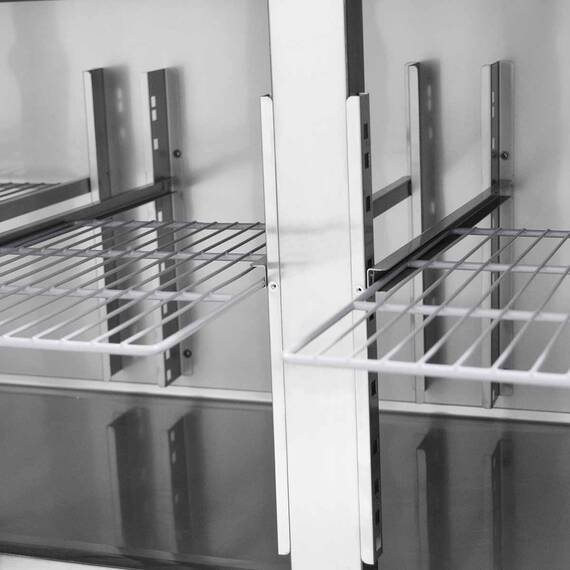 Vaiotec Kühltisch / 4-türig inkl. Aufkantung - Monoblock, 2230 x 700 mm 6 Vaiotec Kühltisch / 4-türig inkl. Aufkantung - Monoblock, 2230 x 700 mm