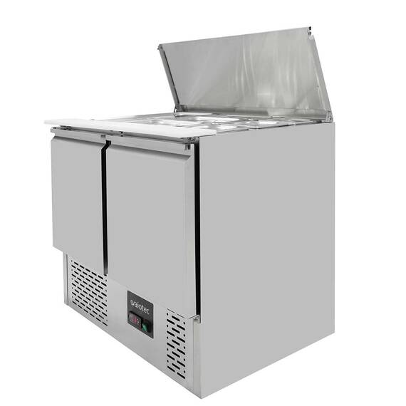 Vaiotec Saladette / 2-fach mit Klappdeckel, 900 x 700 mm 4 Vaiotec Saladette / 2-fach mit Klappdeckel, 900 x 700 mm