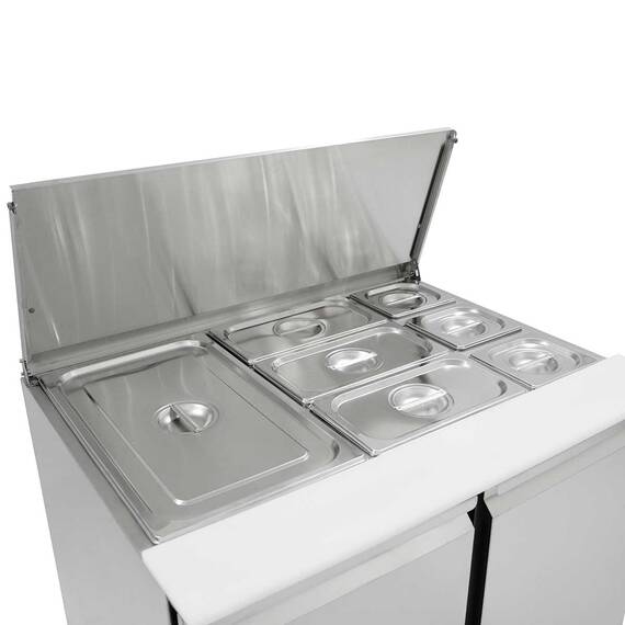 Vaiotec Saladette / 2-fach mit Klappdeckel, 900 x 700 mm 5 Vaiotec Saladette / 2-fach mit Klappdeckel, 900 x 700 mm