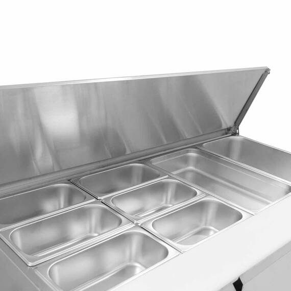 Vaiotec Saladette / 3-fach mit Klappdeckel, 1365 x 700 mm 6 Vaiotec Saladette / 3-fach mit Klappdeckel, 1365 x 700 mm