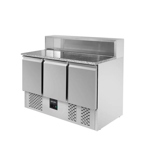 Vaiotec Pizza-Saladette / 3-fach - mit 3 Türen, 1365 x 700 mm 1 Vaiotec Pizza-Saladette / 3-fach - mit 3 Türen, 1365 x 700 mm