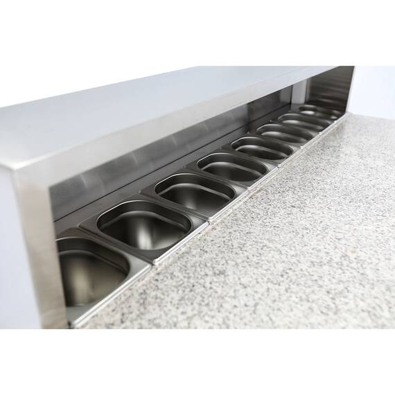 Vaiotec Pizza-Saladette / 3-fach - mit 3 Türen, 1365 x 700 mm 4 Vaiotec Pizza-Saladette / 3-fach - mit 3 Türen, 1365 x 700 mm