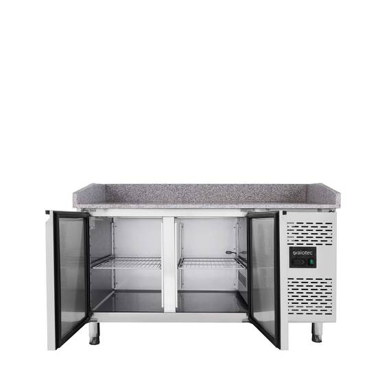 Vaiotec Pizzakühltisch / 2-türig "grau", 1510 x 800 mm 3 Vaiotec Pizzakühltisch / 2-türig "grau", 1510 x 800 mm
