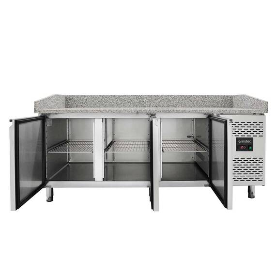 Vaiotec Pizzakühltisch / 3-türig "grau", 2020 x 800 mm 1 Vaiotec Pizzakühltisch / 3-türig "grau", 2020 x 800 mm