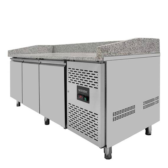 Vaiotec Pizzakühltisch / 3-türig "grau", 2020 x 800 mm 3 Vaiotec Pizzakühltisch / 3-türig "grau", 2020 x 800 mm