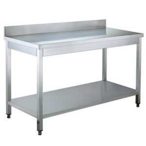 Vaiotec Arbeitstisch / mit Grundboden & Aufkantung, 1000 x 700 mm