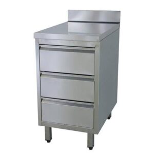 Vaiotec Schubladenschrank mit 3 Schubladen inkl. Aufkantung, 400 x 600 mm