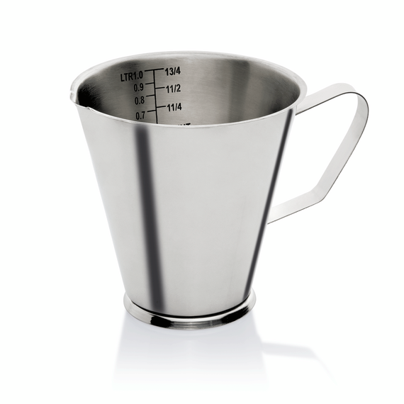 Was Germany Messbecher, auf Fuß, Ø 17,5 cm, 2 ltr., Chromnickelstahl Was Germany Messbecher, auf Fuß, Ø 17,5 cm, 2 ltr., Chromnickelstahl