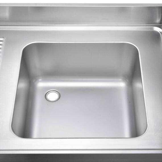 Vaiotec Spültisch / 1 Becken rechts und Abtropffläche, 1000 x 700 mm 1 Vaiotec Spültisch / 1 Becken rechts und Abtropffläche, 1000 x 700 mm