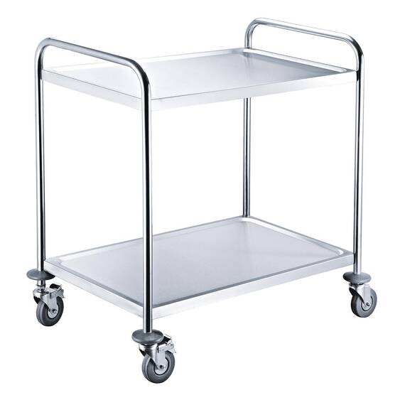 Vaiotec Servierwagen Edelstahl / 2 Böden, 860 x 540 mm Vaiotec Servierwagen Edelstahl / 2 Böden, 860 x 540 mm