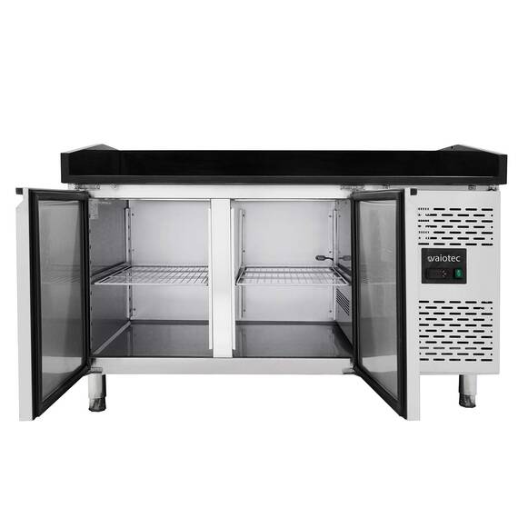 Vaiotec Pizzakühltisch / 2-türig "schwarz", 1510 x 800 mm 1 Vaiotec Pizzakühltisch / 2-türig "schwarz", 1510 x 800 mm