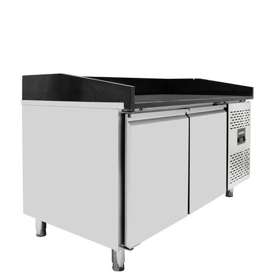 Vaiotec Pizzakühltisch / 2-türig "schwarz", 1510 x 800 mm 2 Vaiotec Pizzakühltisch / 2-türig "schwarz", 1510 x 800 mm