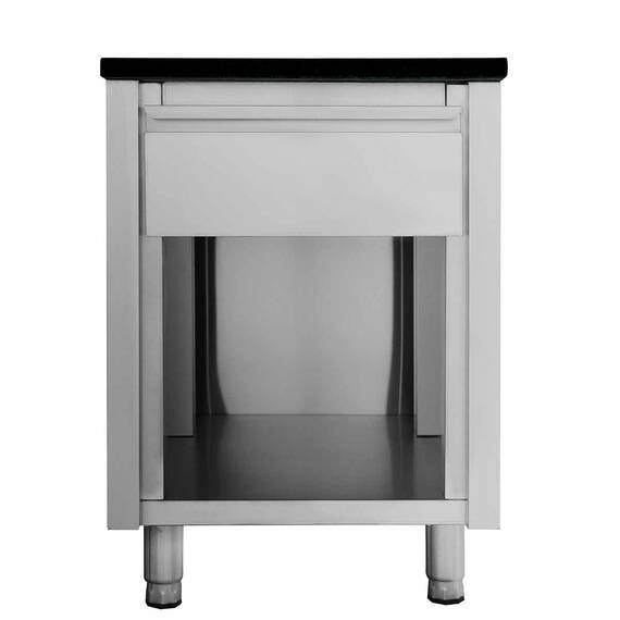 Vaiotec Kassentisch mit Schublade "schwarz", 600 x 820 mm Vaiotec Kassentisch mit Schublade "schwarz", 600 x 820 mm