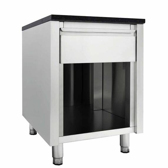 Vaiotec Kassentisch mit Schublade "schwarz", 600 x 820 mm 2 Vaiotec Kassentisch mit Schublade "schwarz", 600 x 820 mm