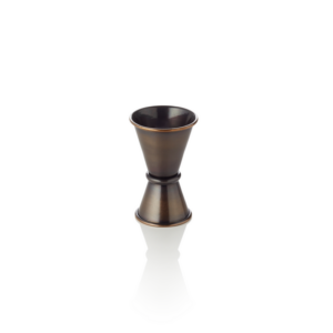 Was Germany Jigger, 15 / 30 ml, Ø 4,5 cm, Höhe 7 cm, antique, Chromnickelstahl, PVD Beschichtung
