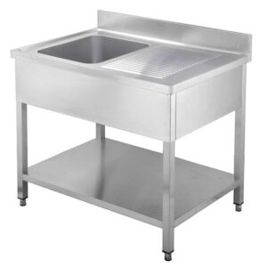 Vaiotec Spültisch / 1 Becken links und Abtropffläche, 1200 x 700 mm