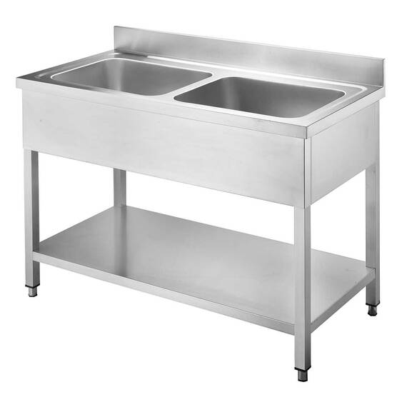 Vaiotec Spültisch / 2 Becken, 1200 x 700 mm Vaiotec Spültisch / 2 Becken, 1200 x 700 mm