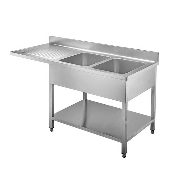 Vaiotec Spülcenter / 2 Becken rechts, 1600 x 600 mm Vaiotec Spülcenter / 2 Becken rechts, 1600 x 600 mm
