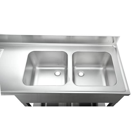 Vaiotec Spülcenter / 2 Becken rechts, 1600 x 600 mm 2 Vaiotec Spülcenter / 2 Becken rechts, 1600 x 600 mm