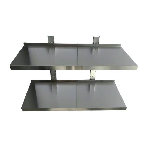 Vaiotec Wandbord inkl. Konsolen zur Wandbefestigung / 2 Etagen, 1800 x 300 mm Vaiotec Wandbord inkl. Konsolen zur Wandbefestigung / 2 Etagen, 1800 x 300 mm