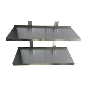 Vaiotec Wandbord inkl. Konsolen zur Wandbefestigung / 2 Etagen, 1000 x 400 mm