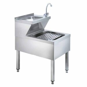 Vaiotec Handwasch-Ausgusskombination inkl. Mischbatterie, 500 x 600 mm