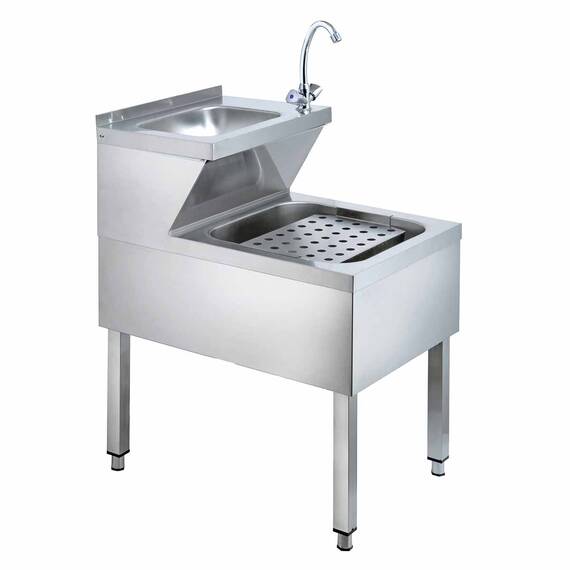 Vaiotec Handwasch-Ausgusskombination inkl. Mischbatterie, 500 x 600 mm Vaiotec Handwasch-Ausgusskombination inkl. Mischbatterie, 500 x 600 mm
