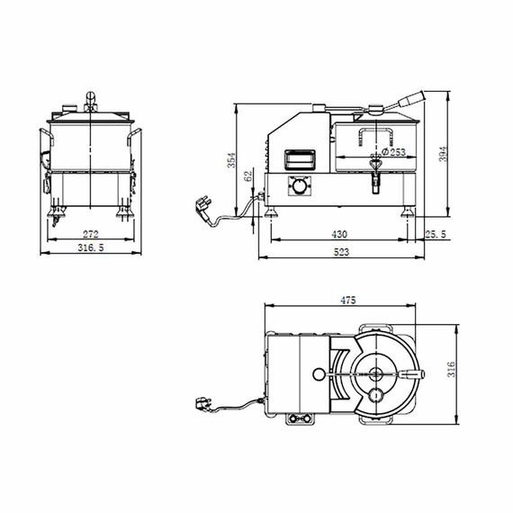 Vaiotec Cutter 6 Liter, 317 x 523 mm 4 Vaiotec Cutter 6 Liter, 317 x 523 mm