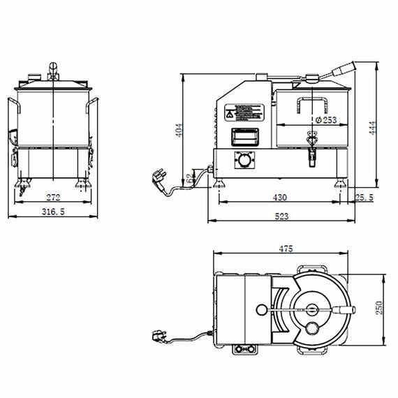 Vaiotec Cutter 9 Liter, 317 x 523 mm 4 Vaiotec Cutter 9 Liter, 317 x 523 mm